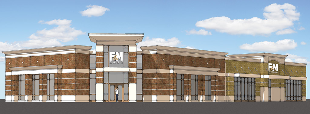 F&M Bank has announced it will construct a new 10,000 sq. ft. banking and mortgage facility at 221 Indian Lake Boulevard in Hendersonville Tennessee. Groundbreaking is anticipated to occur in October 2015.