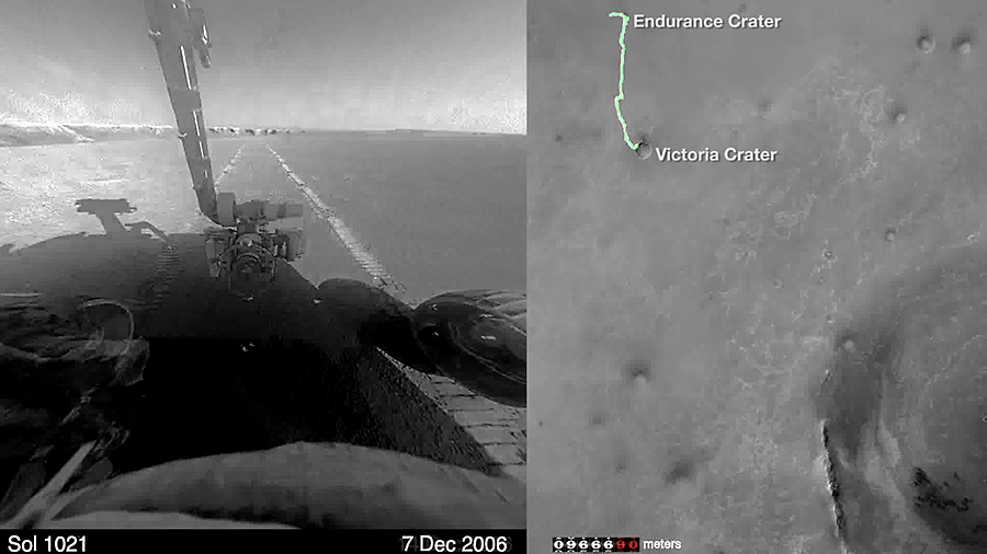 NASA's Mars Rover Opportunity moves towards valley with clay outcrops ...