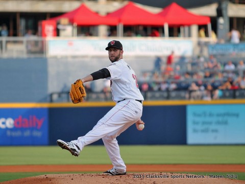 Nashville Sounds starting pitcher Cody Martin has six strike outs against Omaha Storm Chasers in six innings of play. Nashville Sounds starting pitcher Cody Martin has six strike outs against Omaha Storm Chasers in six innings of play.