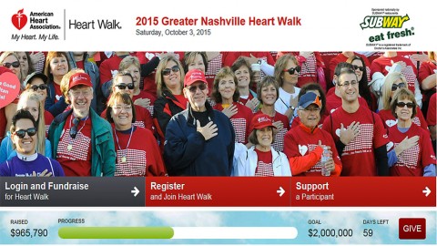 American Heart Association's Greater Nashville Heart Walk