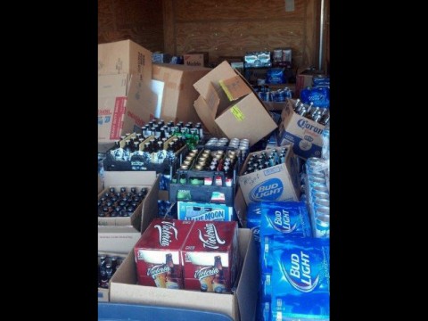 Clarksville Police seize $35,000 of Beer from Golf Club Food Mart at 2116 Golf Club Lane.