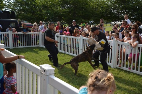 The Hopkinsville Police Department hosted K9 demonstrations for residents throughout the event.