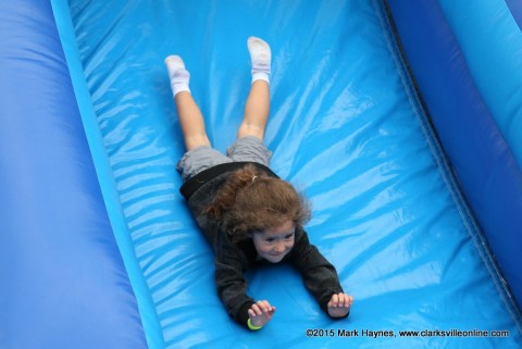 Inflatable at the Earth Explorers” area.