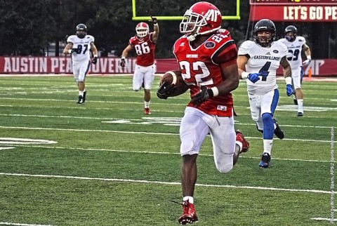 Austin Peay running back Kendall Morris ran for 144 yards and a touchdown in lose to Eastern Illinois Panthers Saturday afternoon. (APSU Sports Information)