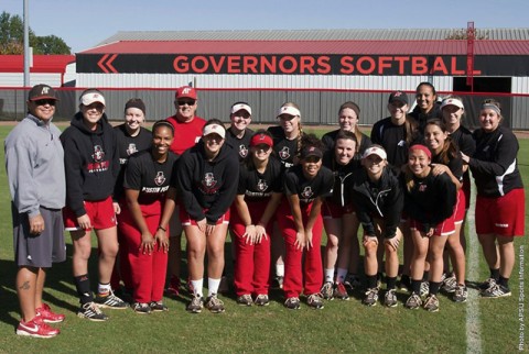 Austin Peay Softball raises money for Vanderbilt's Children Hospital. (APSU Sports Information)