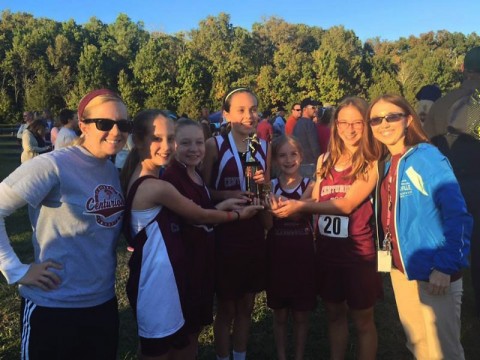 Clarksville Christian Middle School Girls' Cross Country Team.