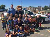 Montgomery Conty School Resource Officers Division’s new Mascot “Copper the K-9” debuted to Woodlawn Elementary School’s Kindergarten classes.