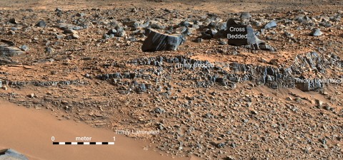 An image taken at the "Hidden Valley" site, en-route to Mount Sharp, by NASA's Curiosity rover. (NASA/JPL-Caltech/MSSS) An image taken at the "Hidden Valley" site, en-route to Mount Sharp, by NASA's Curiosity rover. (NASA/JPL-Caltech/MSSS)