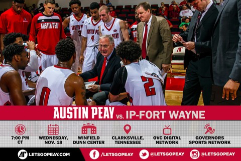 Austin Peay Men's Basketball opens 2015-16 season at the Dunn Center against IP-Fort Waynes, Wednesday. (APSU Sports Information)