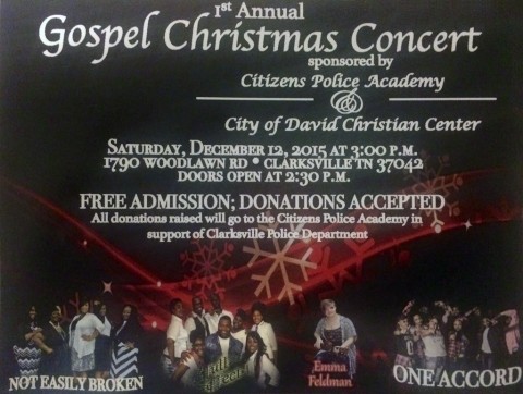 Clarksville Citizens Police Academy Gospel Christmas Concert