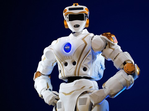 NASA’s R5 robot, which is NASA's newest humanoid robot and was built to compete in the DARPA Robotics Challenge. Image released Dec. 12, 2013. (NASA)