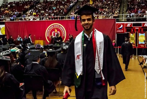 Twenty-three APSU athletes, coaches and athletics staff earn degrees at the 2015 Austin Peay State University Winter Commencement. (APSU Sports Information)