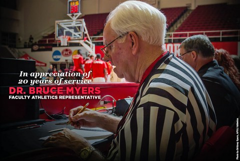 Austin Peay State University's Faculty Athletic Representative (FAR) Dr. Bruce Myers to step down from that position at month's end. (APSU Sports Information)