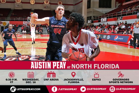 Austin Peay Men's Basksetball takes on North Florida Wednesday. (APSU Sports Information)