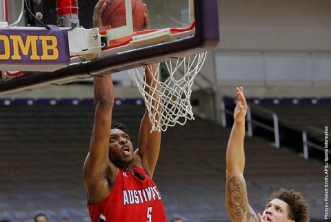 Austin Peay Men's Basketball center Chris Horton scores career high 37 points in win over Lipscomb Sunday. (APSU Sports Information)