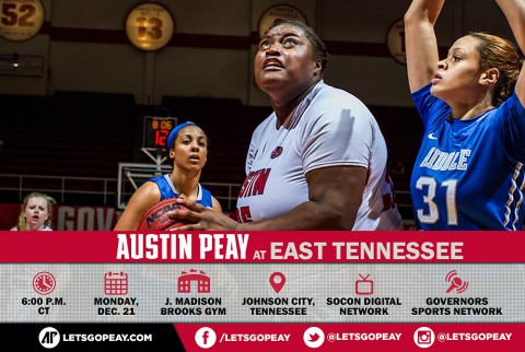 Austin Peay Women's Basketball take on East Tennessee, Monday. (APSU Sports Information)