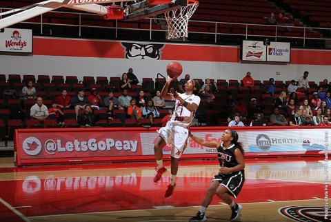 Austin Peay Women's Basketball loses 80-76 to East Tennessee Monday night. (APSU Sports Information) Austin Peay Women's Basketball loses 80-76 to East Tennessee Monday night. (APSU Sports Information)