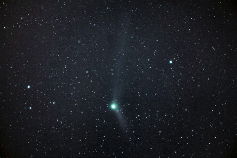 This icy, dirty snowball from the outer solar system, known formally as C/2013 US10 (Catalina), rounded the sun last month and is now headed for its closest approach to Earth on Jan. 17. The comet poses no threat to Earth, as it will pass a comfortable 67 million miles (108 million kilometers) at close approach. This image was captured on Dec. 16 at about 6 a.m. EST from Kathleen, Georgia using a Meade ETX80 telescope and Canon 7D camera. (Greg Hogan)