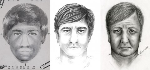 Composite images of the suspect in the 1980 Stewart County Double Homicide Investigation.