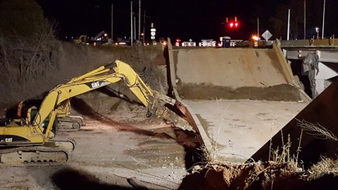 TDOT bridge construction project at I-24 and SR 237 / Rossview Road.