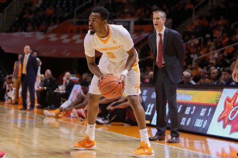 Tennessee Volunteers guard Kevin Punter (0) led the Volunteers with 24 points against Florida Atlantic Wednesday night. (Randy Sartin-USA TODAY Sports)