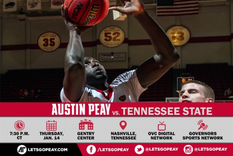 Austin Peay Men's Basketball in OVC Action Wednesday at Tennessee State. (APSU Sports Information)