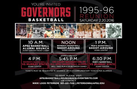 Austin Peay 1995-96 Championship Teams Basketball Reunion. (APSU Sports Information)