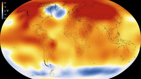 2015 was the warmest year since modern record-keeping began in 1880, according to a new analysis by NASA’s Goddard Institute for Space Studies. The record-breaking year continues a long-term warming trend — 15 of the 16 warmest years on record have now occurred since 2001. (Scientific Visualization Studio/Goddard Space Flight Center)