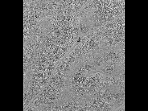 Transmitted to Earth on Dec. 24, 2015, this image from the Long Range Reconnaissance Imager (LORRI) extends New Horizons’ highest-resolution swath of Pluto to the center of Sputnik Planum, the informally named plain that forms the left side of Pluto’s “heart.” Mission scientists believe the pattern of the cells stems from the slow thermal convection of the nitrogen-dominated ices. (NASA/JHUAPL/SwRI) Transmitted to Earth on Dec. 24, 2015, this image from the Long Range Reconnaissance Imager (LORRI) extends New Horizons’ highest-resolution swath of Pluto to the center of Sputnik Planum, the informally named plain that forms the left side of Pluto’s “heart.” Mission scientists believe the pattern of the cells stems from the slow thermal convection of the nitrogen-dominated ices. (NASA/JHUAPL/SwRI)