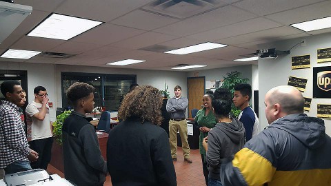 UPS works with LEAP’s Career Readiness Program to help students learn about job opportunities. UPS works with LEAP’s Career Readiness Program to help students learn about job opportunities.