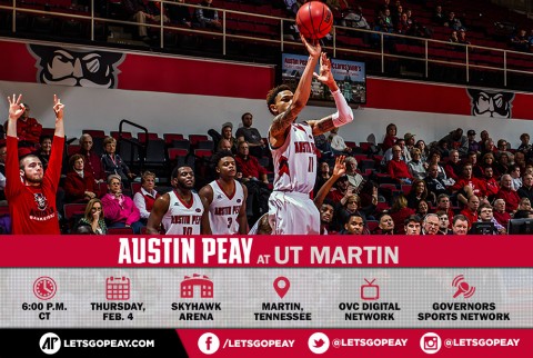 Austin Peay Men's Basketball travels to UT Martin Thursday. (APSU Sports Information)