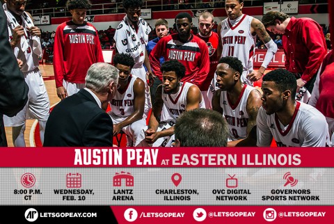 Austin Peay Men's Basketball travel to Eastern Illinois, Wednesday. (APSU Sports Information)