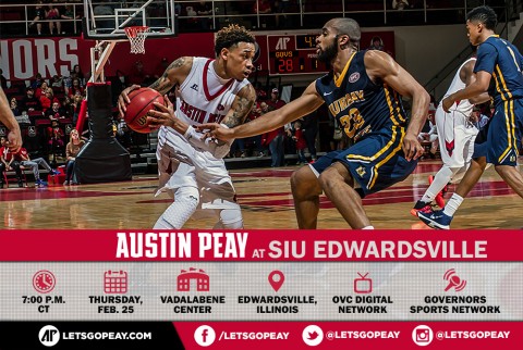 Austin Peay Men's Basketball faces SIU Edwardsville Thursday night at the Vadalabene Center. (APSU Sports Information)