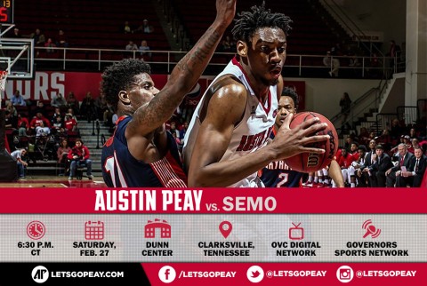 Austin Peay Men's Basketball plays Southern Missouri at the Dunn Center Saturday. (APSU Sports Information)