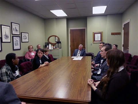 Austin Peay Honor Students at the Tennessee State Capitol.