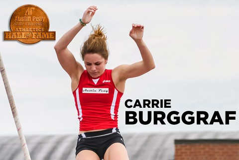 Austin Peay Track and Field star Carrie Burggraf to be inducted to APSU Hall of Fame. (APSU Sports Information)