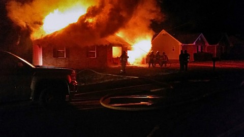 House Fire on Brook Mead Drive. (Officer Ronald Myers) House Fire on Brook Mead Drive. (Officer Ronald Myers)
