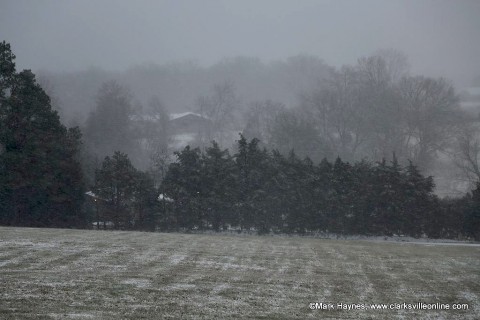 A light snowfall is possible for Clarksville-Montgomery County Wednesday evening through early Thursday morning.