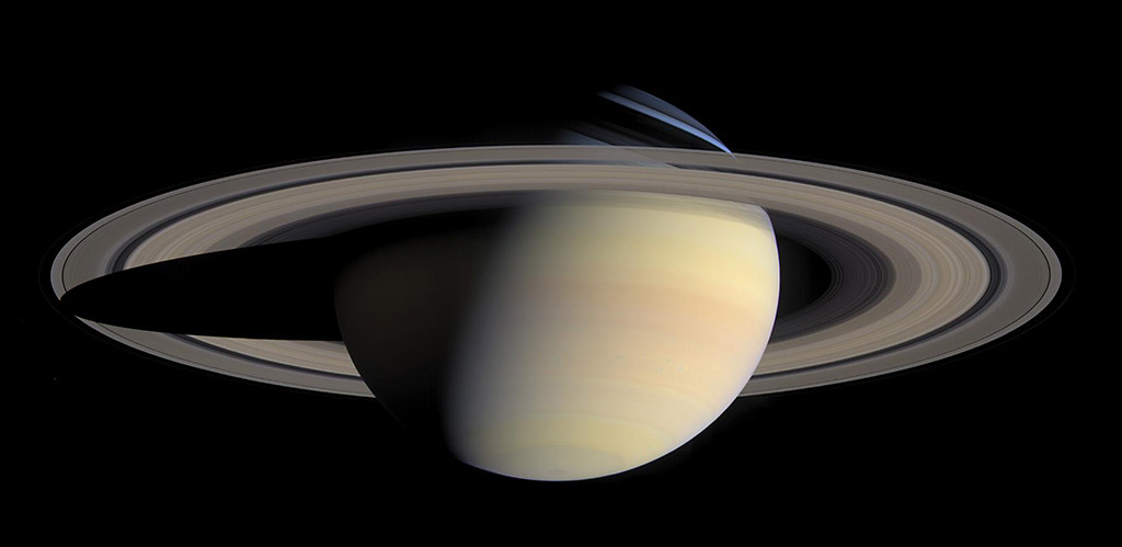 The B ring is the brightest of Saturn's rings when viewed in reflected sunlight. (NASA/JPL-Caltech/Space Science Institute)