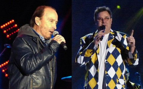 Lee Greenwood and Vince Gill. (Rich Lynch)