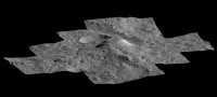 The side-perspective view of the mysterious mountain Ahuna Mons was made with images from NASA’s Dawn spacecraft. A 3D view is also available. (NASA/JPL-Caltech/UCLA/MPS/DLR/IDA)