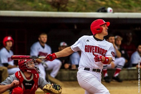 Austin Peay Baseball's Garrett Copeland goes 5-for-5 night to helps Govs to 16-10 victory over Southern Illinois Tuesday night. (APSU Sports Information)