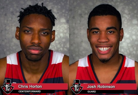 Austin Peay Basketball's Chris Horton and Josh Robinson earn OVC Honors. (APSU Sports Information)