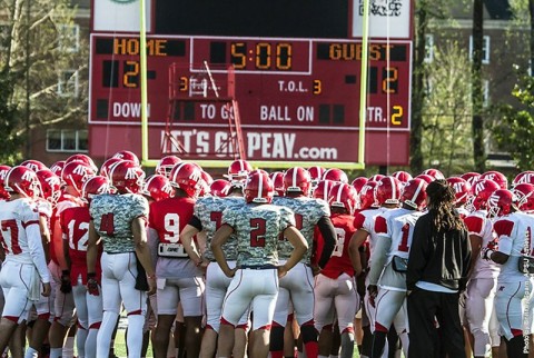 Austin Peay Football will hold first spring scrimmage at Morgan Brothers Soccer Field this Saturday. (APSU Sports Information)