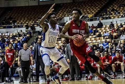 Austin Peay Basketball squares off against #1 seeded Belmont Bruins Friday afternoon in the OVC Tournament semifinals at Municipal Auditorium. (APSU Sports Information)