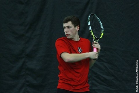 Austin Peay Men's Tennis takes on VCU at Nashville's Belle Meade Country Club Saturday afternoon. (APSU Sports Information)