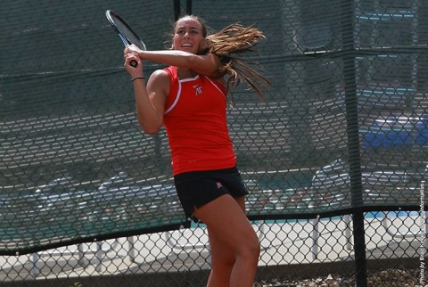 Austin Peay Women's Tennis beats Morehead State Saturday for first OVC win. (APSU Sports Information)