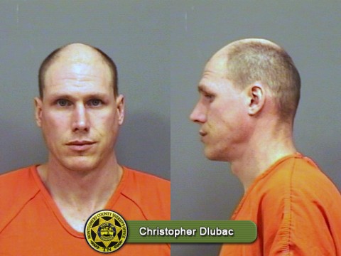 Christopher Dlubac arrested for three violations of the sex offender registry. Failure to report current address, residing with minor children, and being present at a day care. He has also been charged with simple possession and unlawful drug paraphernalia.