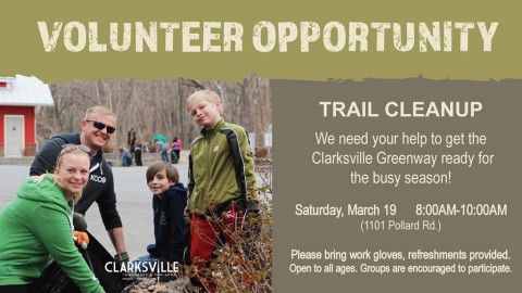 Clarksville Greenway Trail clean-up