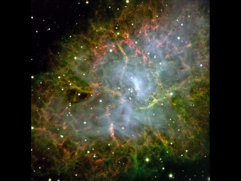 This image of the Crab Pulsar was taken with CHIMERA, an instrument at the Palomar Observatory, which is operated by the California Institute of Technology. (NASA/JPL-Caltech)